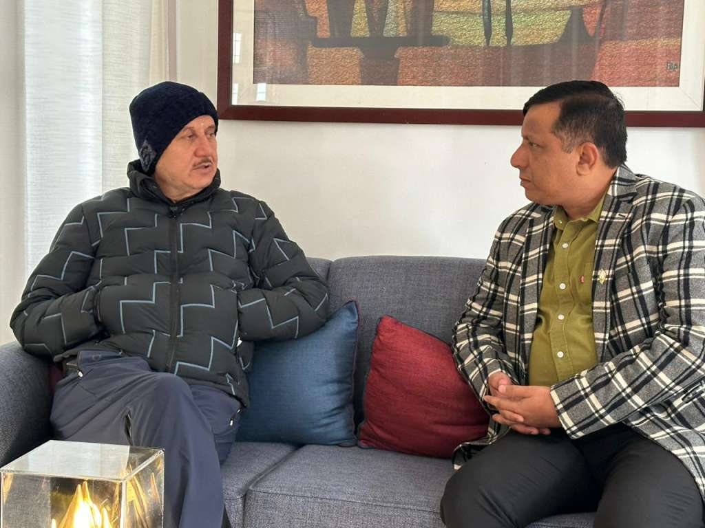 DG Information Banshidhar Tiwari met Anupam Kher