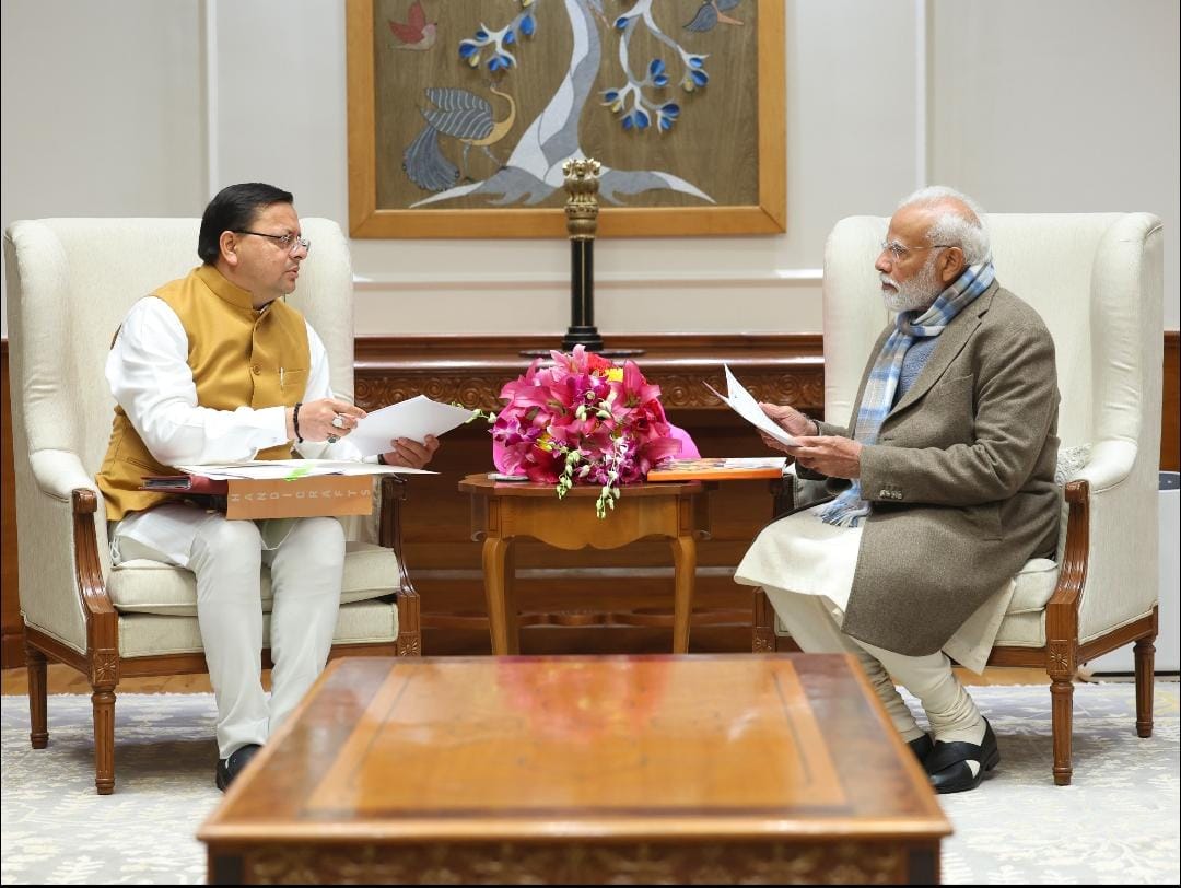 Chief Minister Dhami paid courtesy call on the Prime Minister in New Delhi