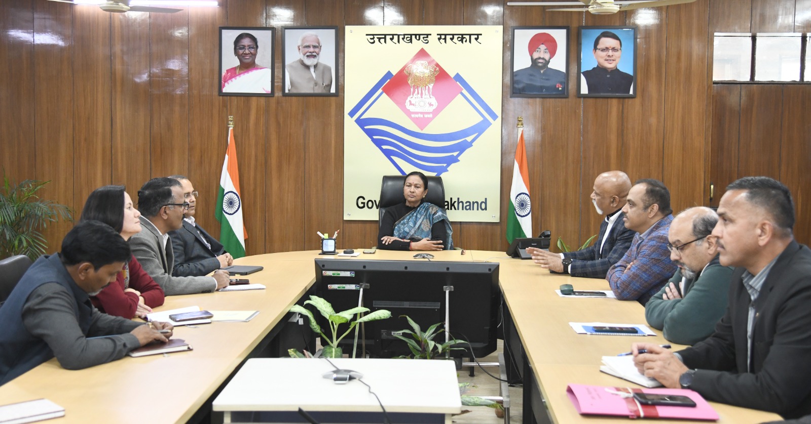 Chief Secretary Smt. Radha Raturi gave instructions to develop world class sports infrastructure and facilities in the state within the stipulated time period