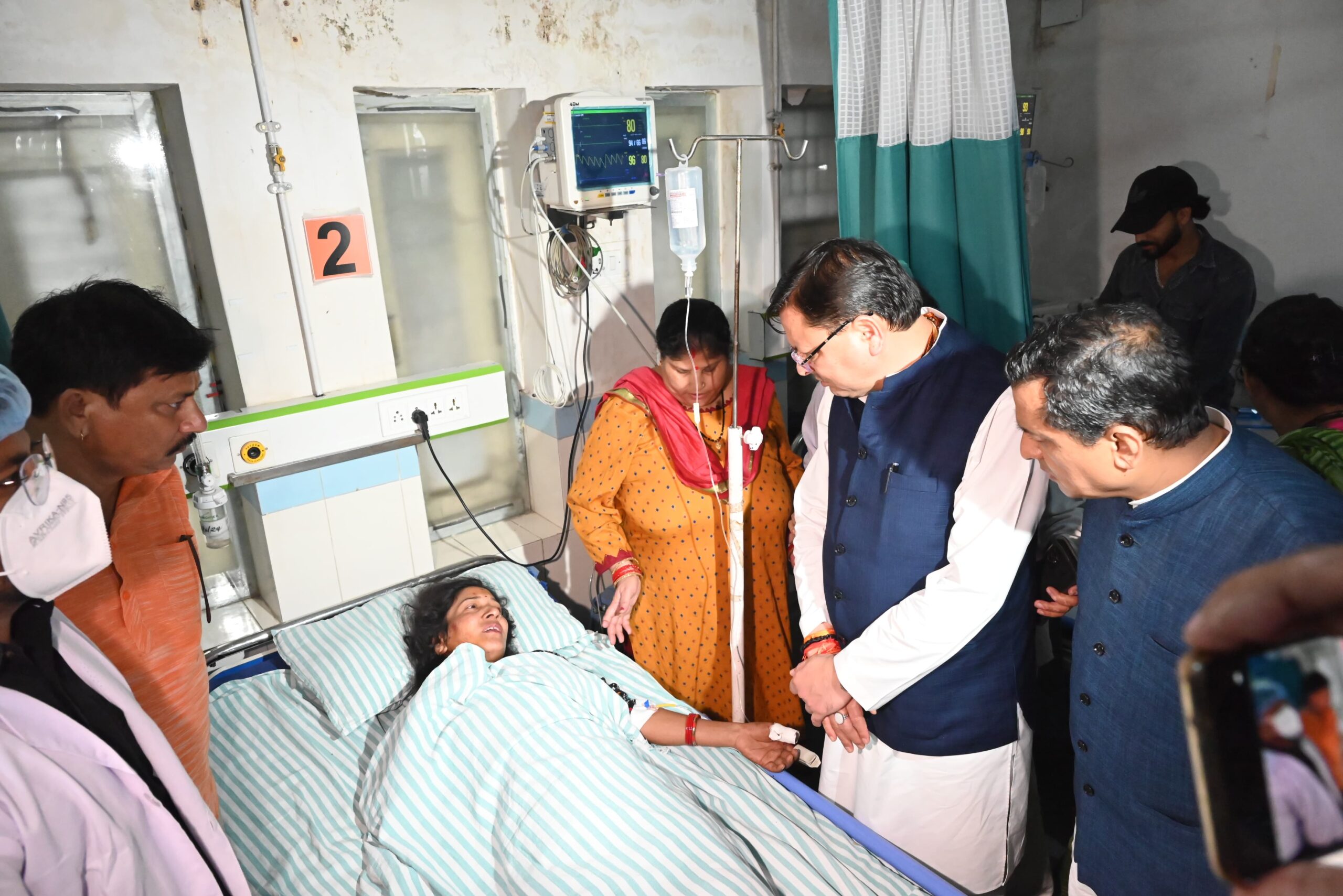 The Chief Minister expressed grief over the horrific bus accident that took place in Kupi near Marchula in Salt tehsil of Almora district.