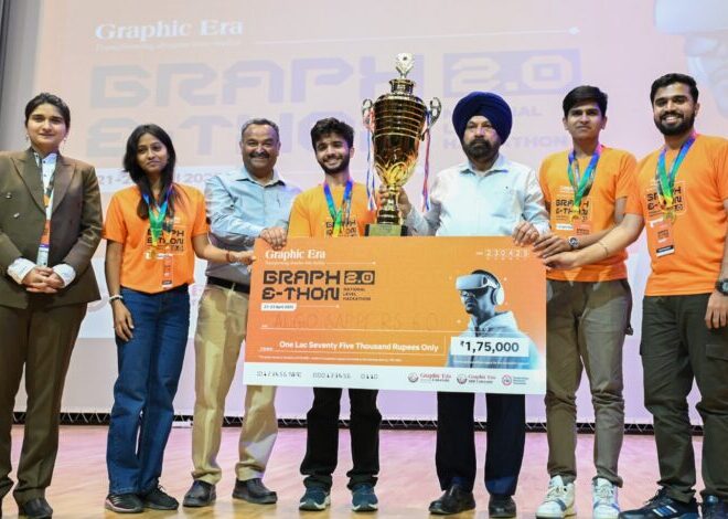 Tem Algosappers won Graphic E Thon competition and cash prize of Rs.1.7 lakh
