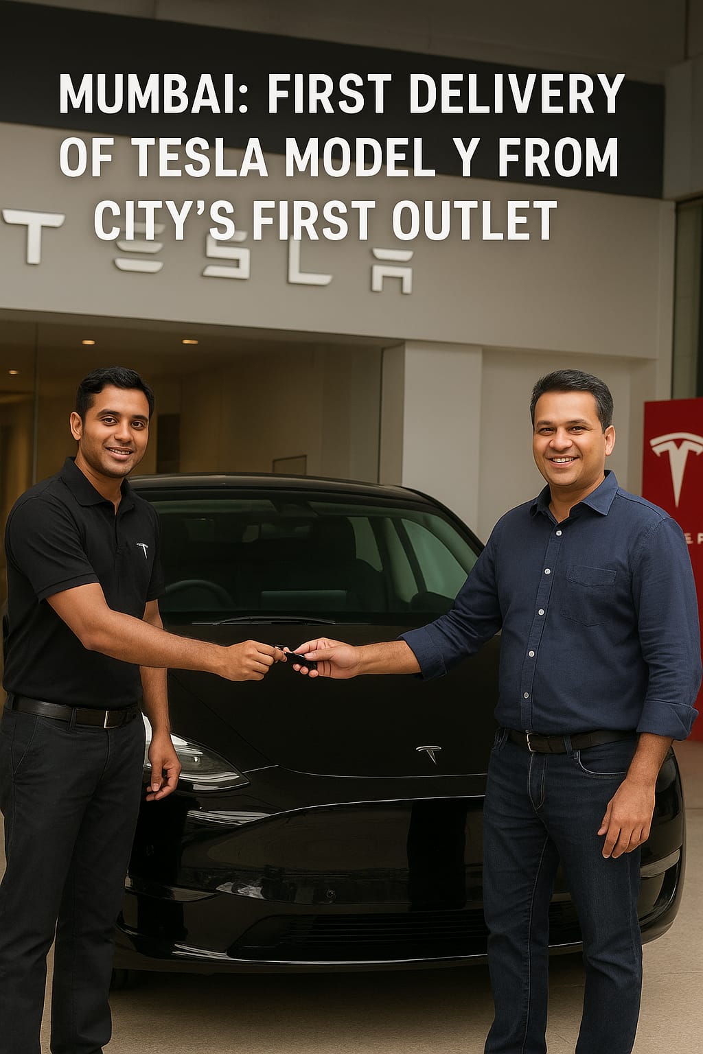 Mumbai: First Delivery of Tesla Model Y from City’s First Outlet
