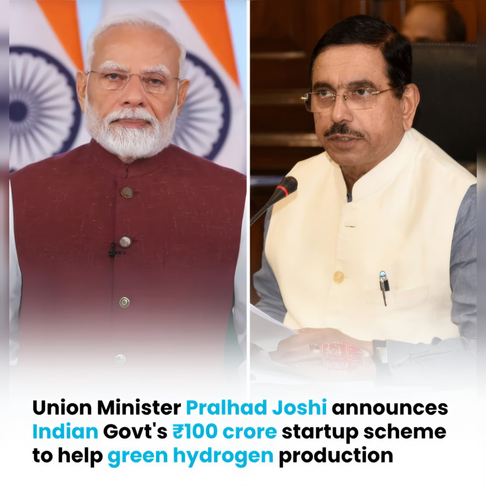 India Launches ₹100 Crore Scheme to Boost Green Hydrogen Startups