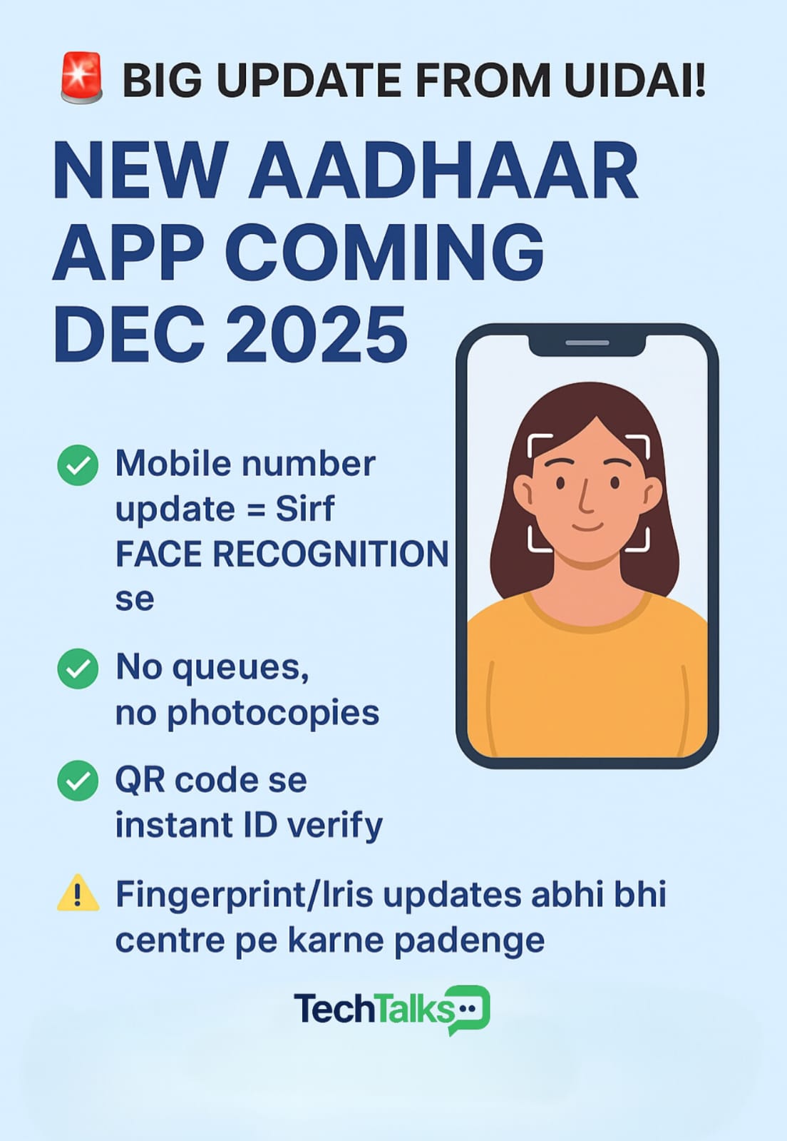 UIDAI to Launch Aadhaar App with Live Facial Recognition: What It Means for Users