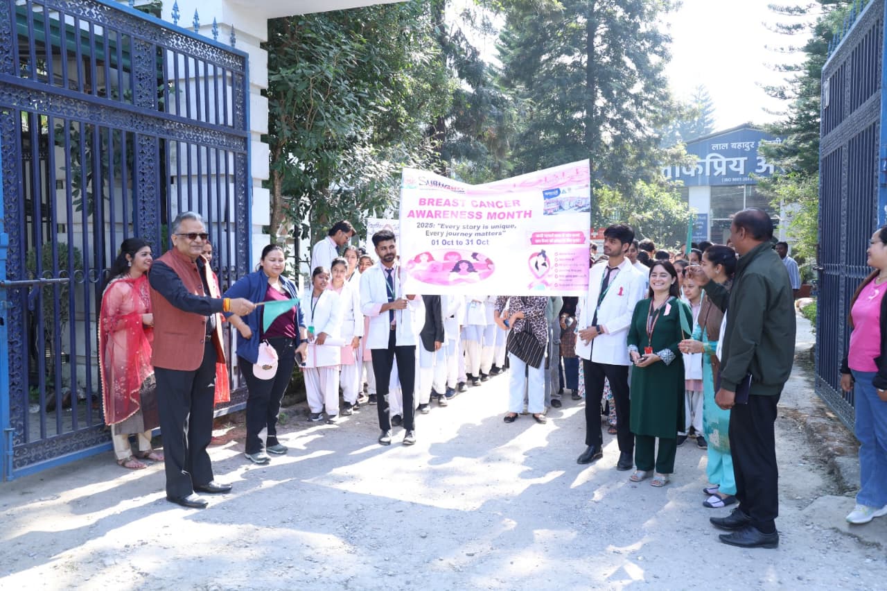 Ras Bihari Bose Subharti University Spreads the Message of Saving Lives through Breast Cancer Awareness Walkathon