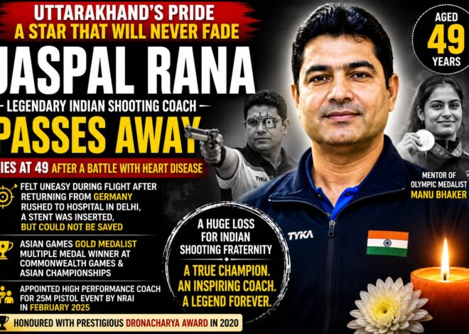 Uttarakhand’s Pride Lost: Legendary Indian Shooting Coach Jaspal Rana Passes Away at 49