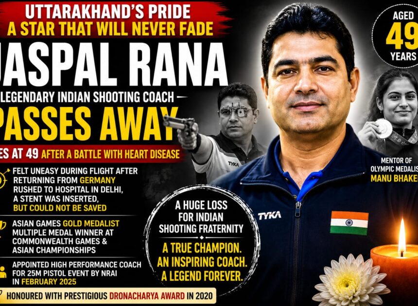 Uttarakhand’s Pride Lost: Legendary Indian Shooting Coach Jaspal Rana Passes Away at 49