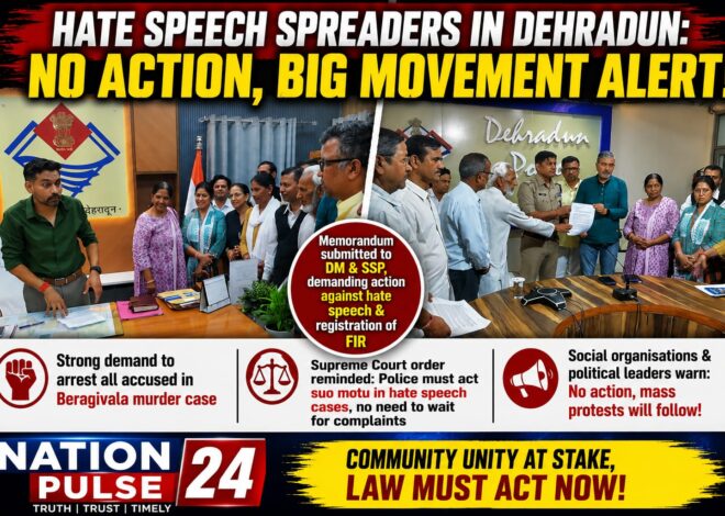 Action Sought Against Hate Speech in Dehradun; Social Groups Warn of Mass Protest