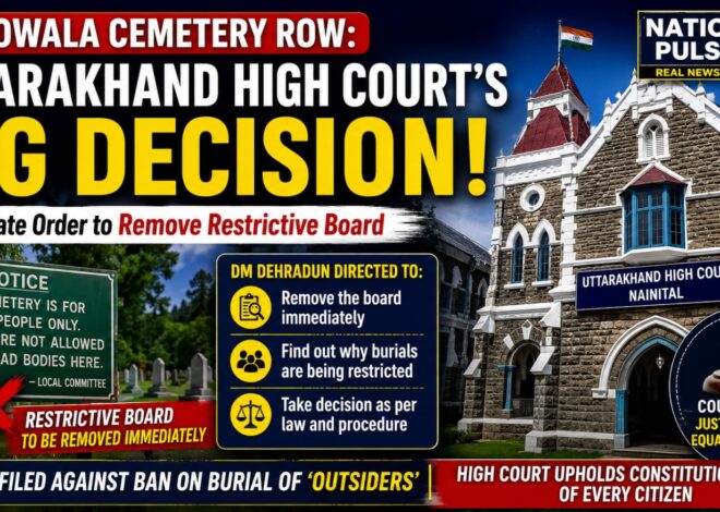 Uttarakhand High Court Orders Immediate Removal of Restrictive Board at Morowala Cemetery