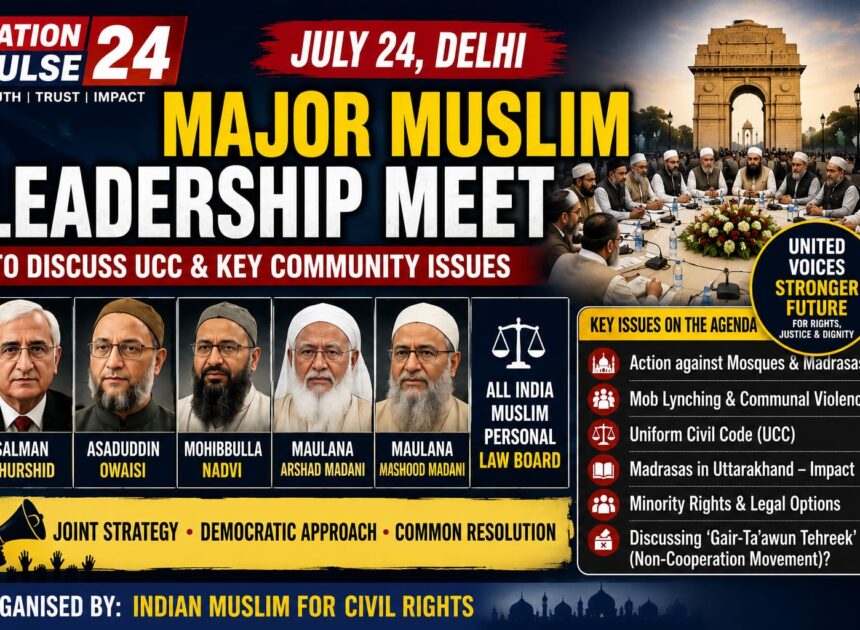 Major Muslim Leadership Meet in Delhi on July 24 to Discuss UCC and Community Issues