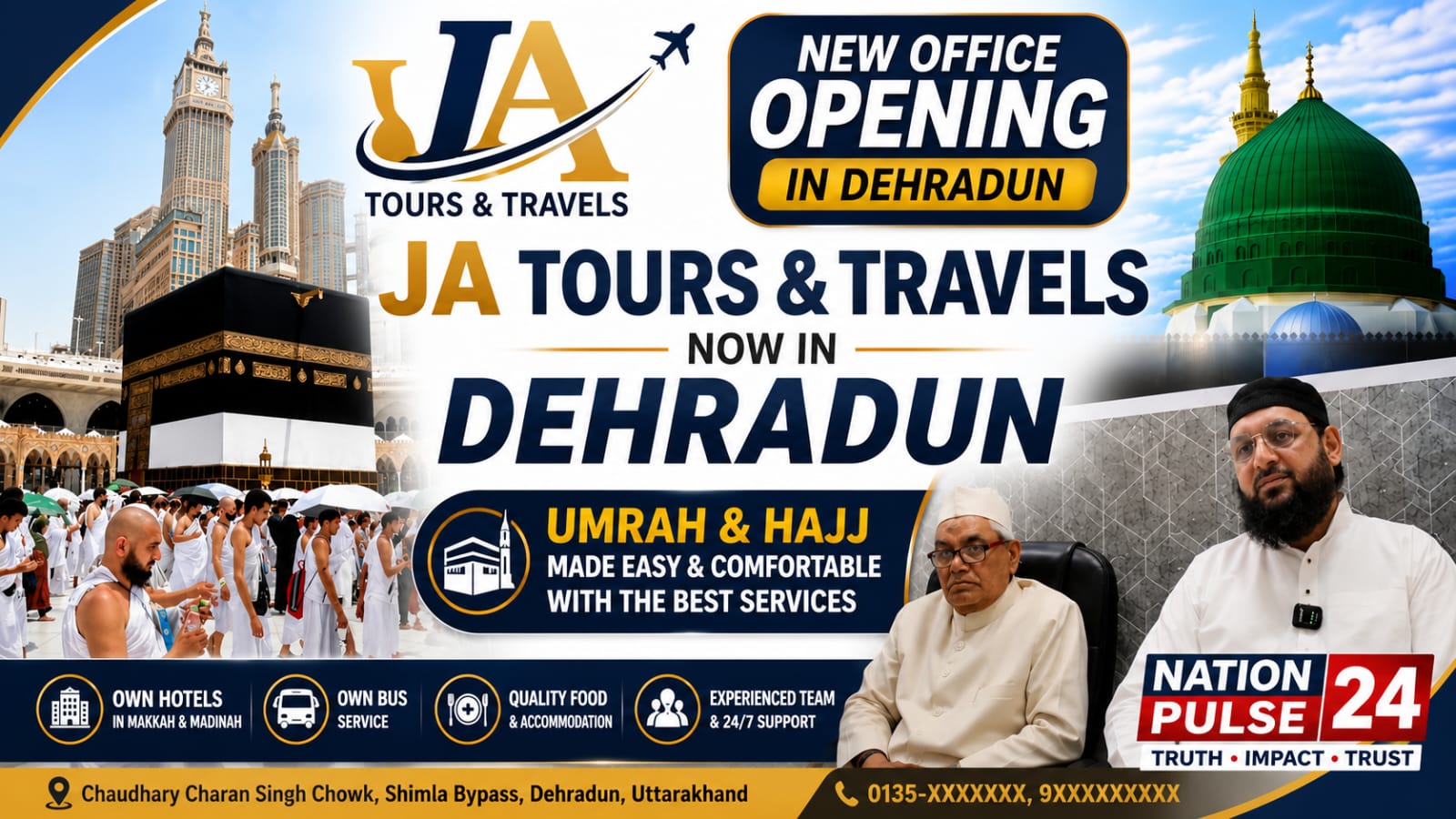 J.A. Tours & Travels Opens New Office in Dehradun, Making Umrah & Hajj Travel More Accessible