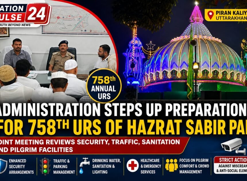 Administration Steps Up Preparations for 758th Annual Urs of Hazrat Sabir Pak in Piran Kaliyar