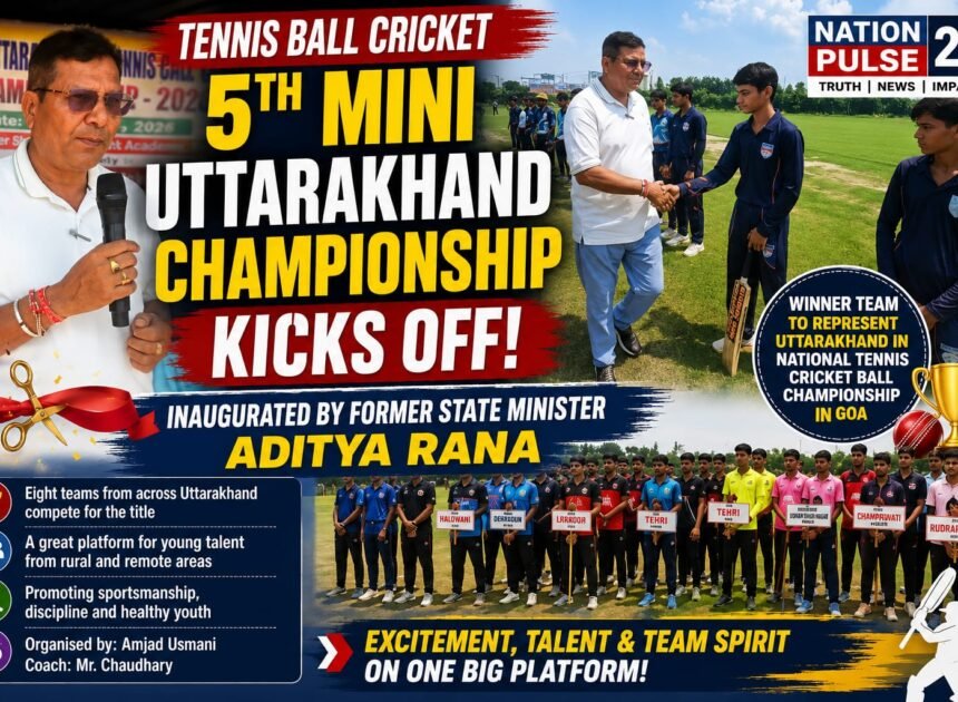 5th Mini Uttarakhand Tennis Cricket Ball Championship Begins in Pirpura, Roorkee