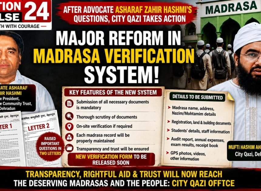 Major Change in Madrasa Verification System, Shahar Qazi Office Prepares New Form
