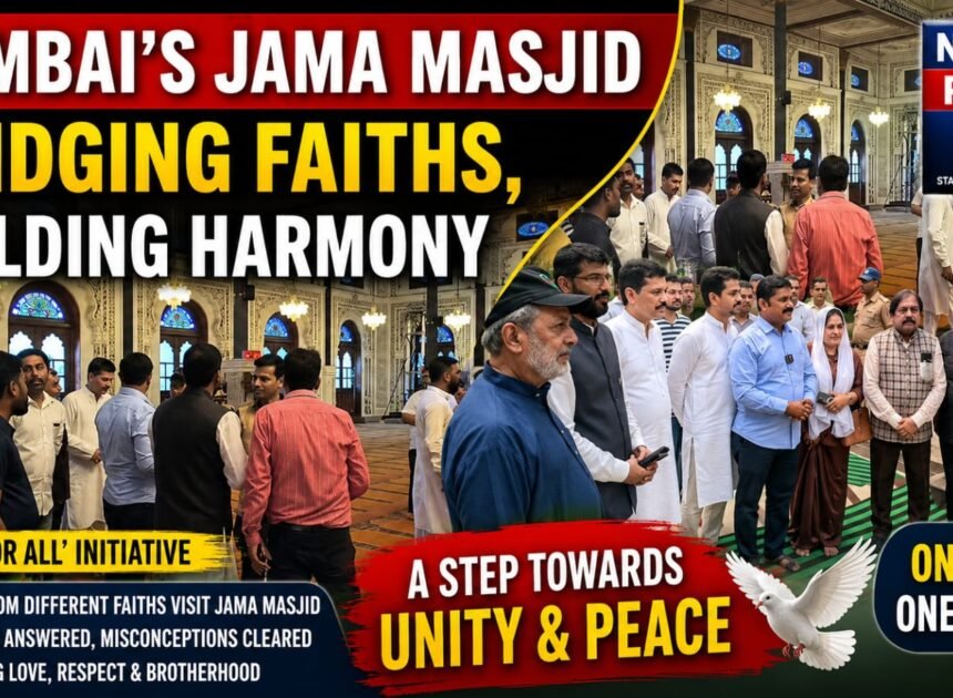 People of Different Faiths Visit Mumbai’s Historic Jama Masjid Under ‘Profit for All’ Initiative