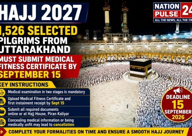 Hajj 2027: 1,526 Selected Pilgrims from Uttarakhand Must Submit Medical Fitness Certificate by September 15