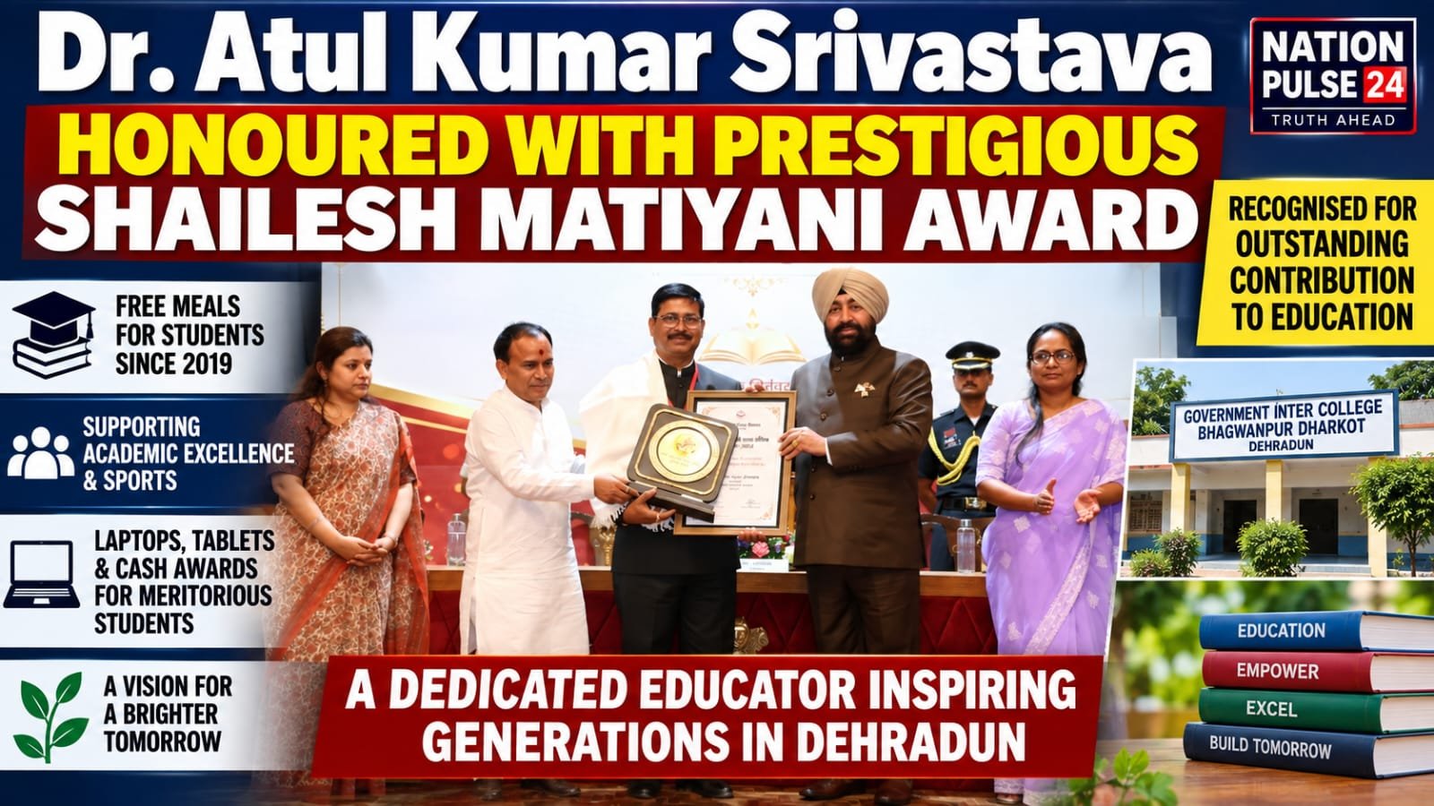 Dr. Atul Kumar Srivastava Honoured with Prestigious Shailesh Matiyani Award