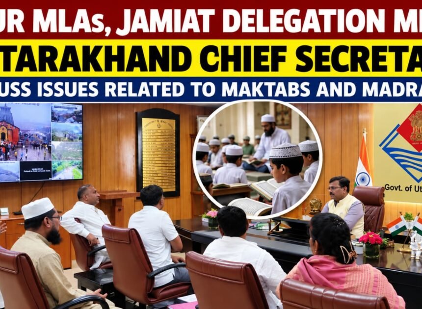 Four MLAs, Jamiat Delegation Meet Uttarakhand Chief Secretary Over Issues Related to Maktabs and Madrasas