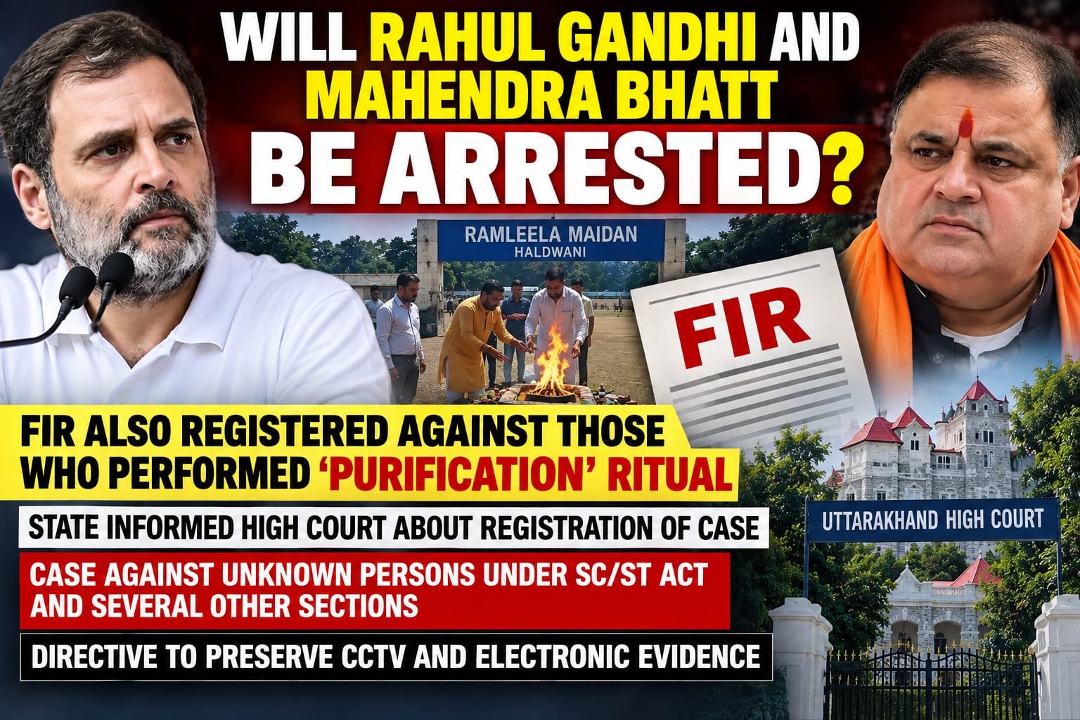 Will Rahul Gandhi and Mahendra Bhatt Be Arrested?