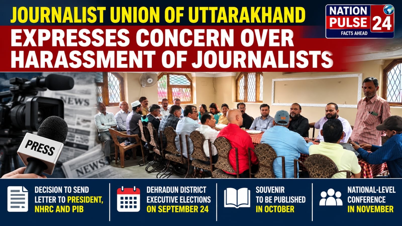 Journalist Union of Uttarakhand Expresses Concern Over Harassment of Journalists